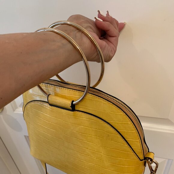 NWOT Ring-handled, Crossbody Small Dome Satchel - Picture 12 of 13